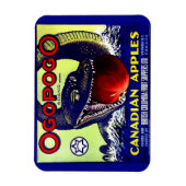 Ogopogo Kanadischer Äpfel Obstkaffee Magnet (Vertikal)