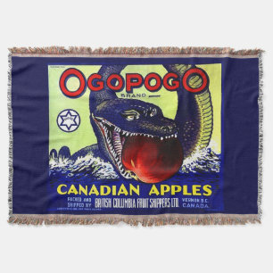 Ogopogo Kanadischer Äpfel Obstkarton Decke