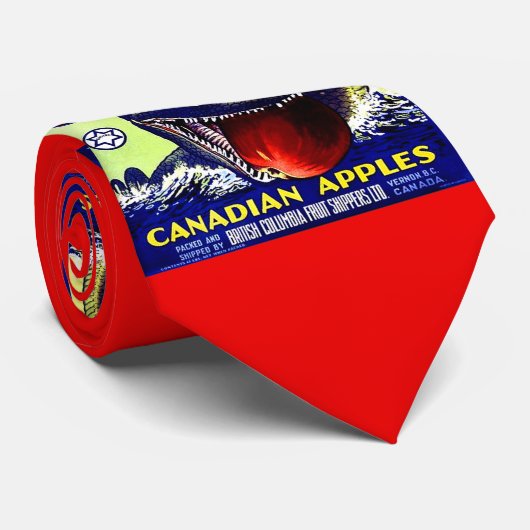 Ogopogo Kanadischer Äpfel Obstkarton Krawatte (Gerollt)