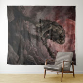 Ogre Beneath the Blood Moon Wandteppich (Beispiel (Horizontal))