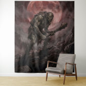 Ogre Beneath the Blood Moon Wandteppich (Beispiel)