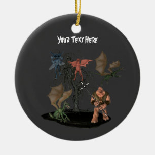 Ogre Dragons Goblin Halloween Ornament