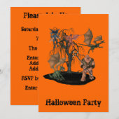 Ogre Goblins Monster Halloween Einladung (Vorne/Hinten)