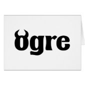 Ogre Grußkarte (Vorderseite (Horizontal))