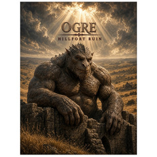 Ogre-Hillfort-Ruine Dark Cinema Postkarte