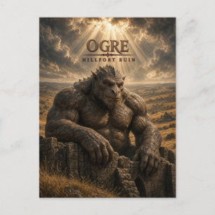 Ogre-Hillfort-Ruine Dark Cinema Postkarte