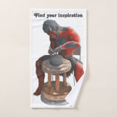 Ogre Making Japanisch Keramik Fantasy Bath Handtüc Badhandtuch Set (Handtuch)