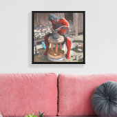 Ogre mit Potter Wheel Fantasy Art Canvas Print Leinwanddruck (Insitu (Wohnzimmer))