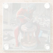 Ogre mit Töpferrad-Fantasie Art Glass Untersetzer (Rückseite)