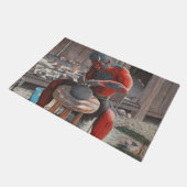 Ogre Oni macht japanische Keramik Fantasy Door Mat Fußmatte (Schrägansicht)