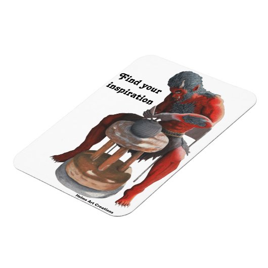 Ogre Potter macht Pots Fantasy Flexible Magnet (Linke Seite)