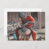 Ogre Potter Töpferei Postkarte (Vorne/Hinten)