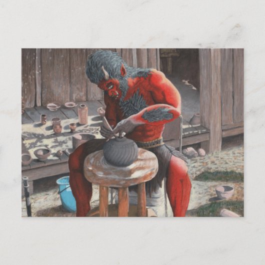 Ogre Potter Töpferei Postkarte (Vorderseite)