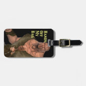 Ogre sagt Hände aus meinem Beutel Einfache ID Pers Gepäckanhänger (Vorderseite horizontal)