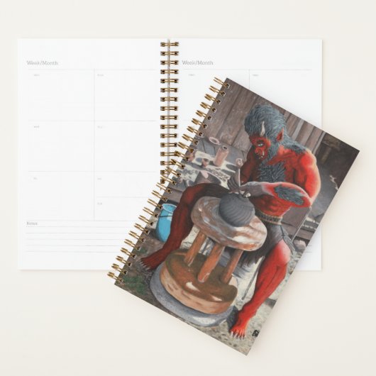 Ogre Working Japanese Pottery Fantasy Art Planner Planer (Anzeige)