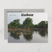 Oguemoué-See in Gabun Postkarte (Vorne/Hinten)