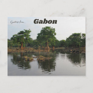 Oguemoué-See in Gabun Postkarte