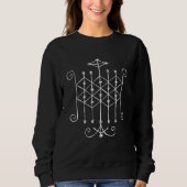 Ogun Voodoo Veve Loa Occult Sigil Symbol Sweatshirt (Vorderseite)