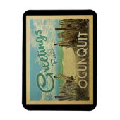 Ogunquit Beach Vintage Travel Magnet (Vertikal)