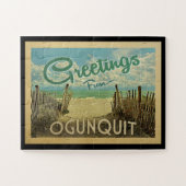 Ogunquit Beach Vintage Travel Puzzle (Horizontal)