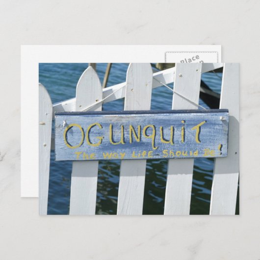 Ogunquit, die Art, wie das Leben sein sollte Postkarte (Vorne/Hinten)