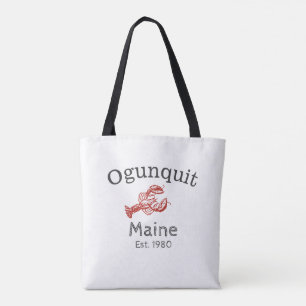 Ogunquit Maine Lobster Tote Bag, Rot Tasche
