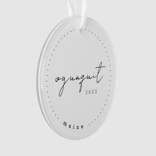 Ogunquit Maine ME Travel Vereinigte Staaten Simple Ornament (Vorderseite)