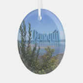 Ogunquit, Maine Ornament Aus Glas (Vorderseite links)