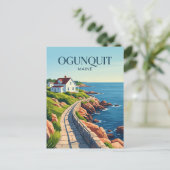 Ogunquit Maine Postkarte (Stehend Vorderseite)