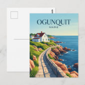 Ogunquit Maine Postkarte (Vorne/Hinten)