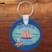 Ogunquit Maine T - Shirt Schlüsselanhänger (Vorderseite)