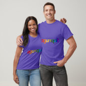 Ogunquit Pride Rainbow Print Oversified T-Shirt (Unisex)