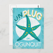 Ogunquit Starfish Beach Nautical Postkarte (Vorne/Hinten)