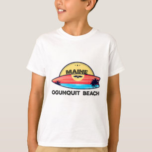 Ogunquit Strand Maine Surfbrett Strand Surfen T-Shirt