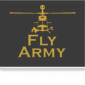 OH58D Frontal View Fly Army Sticker (Vorderseite)