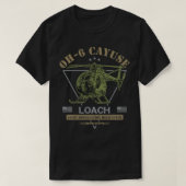 OH6 Loach Cayuse Hubschrauber T-Shirt (Design vorne)