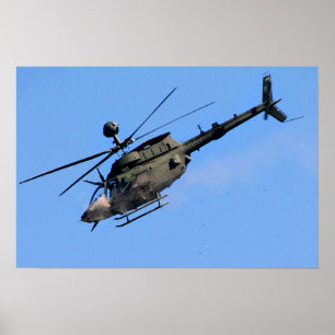 OH-58 Kiowa Hubschrauber Poster