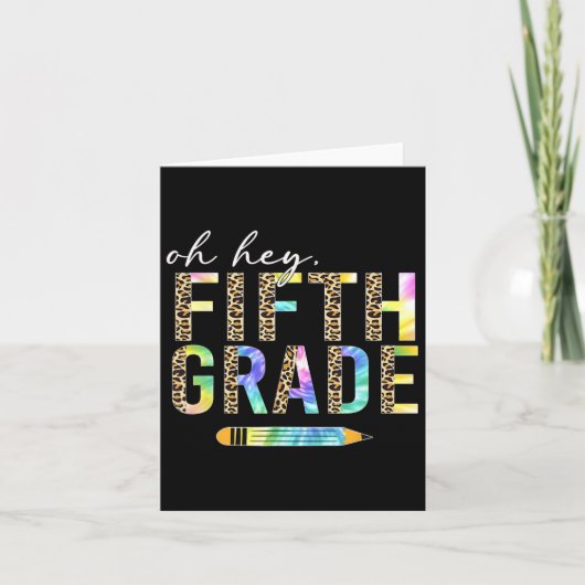 Oh, 5. Klasse CK an Schüler 5. Klasse Karte (Vorderseite)