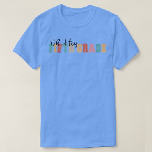 Oh, 5. Klasse zurück zur Schule Retro  T-Shirt (Design vorne)