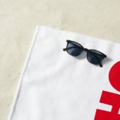 OH, AH WEISS! Strandtuch (Beispiel)