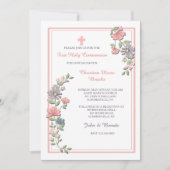 Oh, also rosa Einladung (Vorderseite)