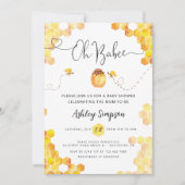 Oh Babee Baby Dusche Einladung (Vorderseite)