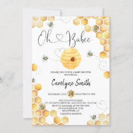 Oh Babee Baby Dusche Einladung