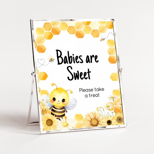 Oh Babee Bee Baby Dusche Babies sind süß Poster