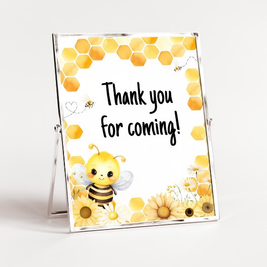 Oh Babee Bee Baby Dusche Danke, dass du gekommen b Poster