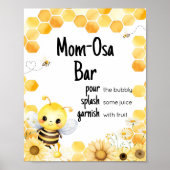 Oh Babee Bee Baby Dusche Mama Osa Bar Poster (Vorne)