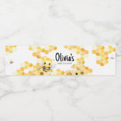 Oh Babee Bee Baby Dusche Wasserflaschenetikett (Einzelnes Label)