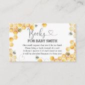 Oh Babee Bücher für Babydusche Einschließkarte Begleitkarte (Vorderseite)