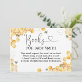 Oh Babee Bücher für Babydusche Einschließkarte Einladung (Stehend Vorderseite)