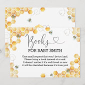 Oh Babee Bücher für Babydusche Einschließkarte Einladung (Vorne/Hinten)